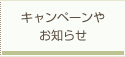 キャンペーンやお知らせ